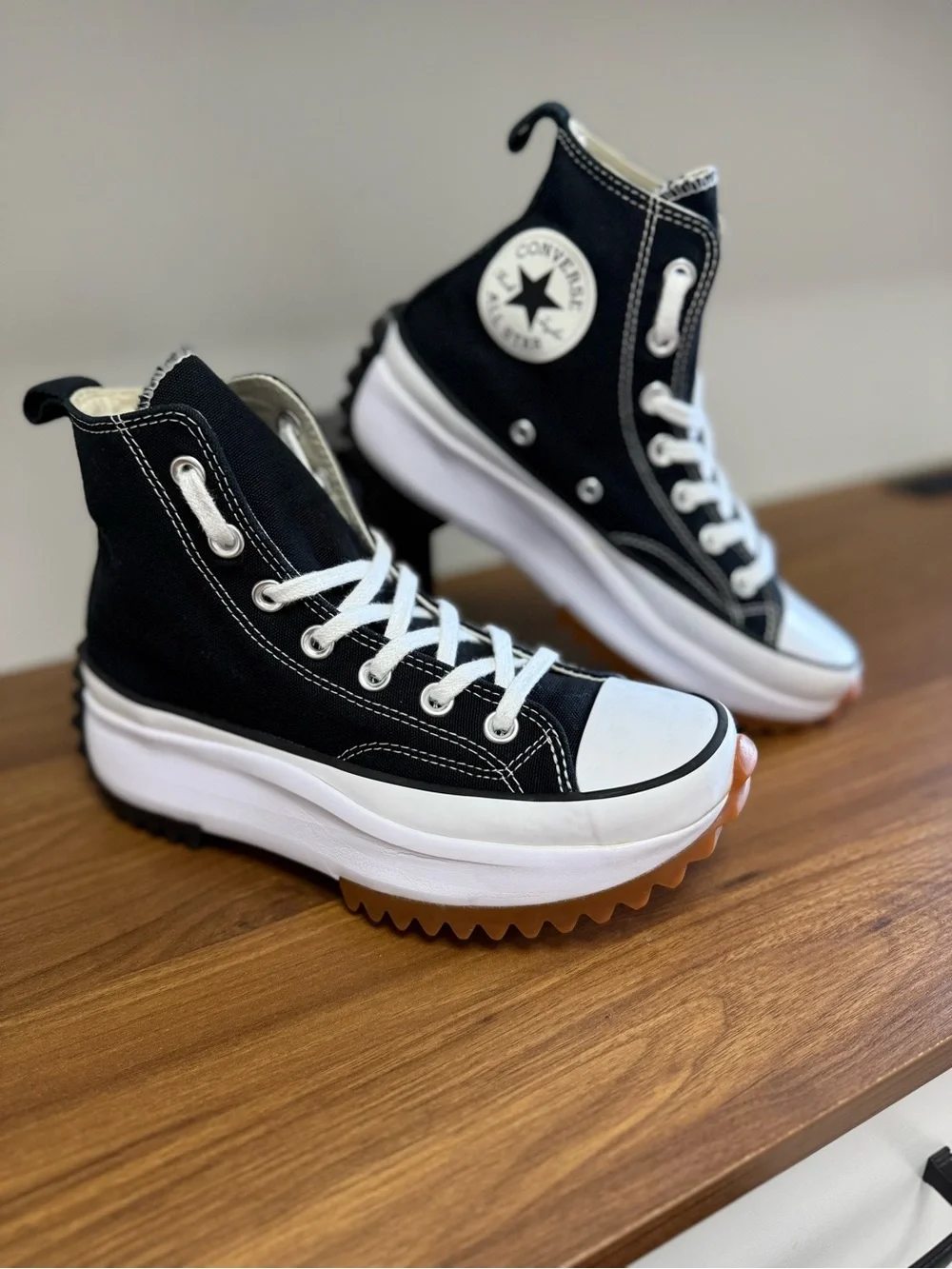 Converse Run Star Hike High Top Platform Sneakers Black Size 6.5 - Picture 13 of 13